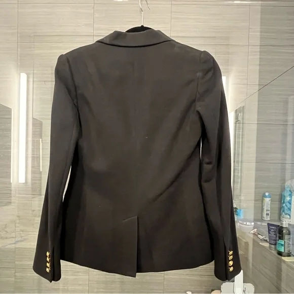 NWT Polo Ralph Lauren Embroidered Crest Black Blazer Golden-tone Buttons Preppy - Picture 11 of 12